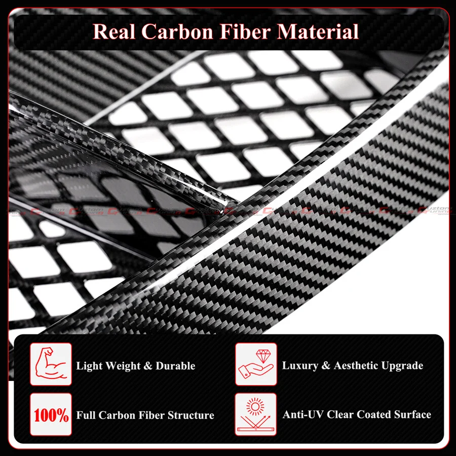 Real Carbon Fiber Side Vent Covers For 2020–2025 Porsche 718 Cayman Boxster GTS 4.0 - Image 8