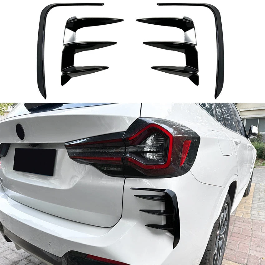 Rear Air Vents Side Bumper Canards Kits for BMW X3 G01 LCI M Sport 2022-2023
