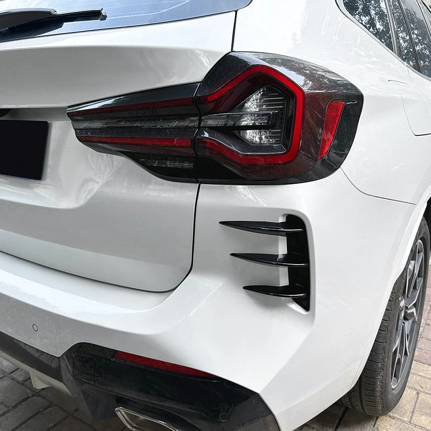 Rear Air Vents Side Bumper Canards Kits for BMW X3 G01 LCI M Sport 2022-2023 - Image 4
