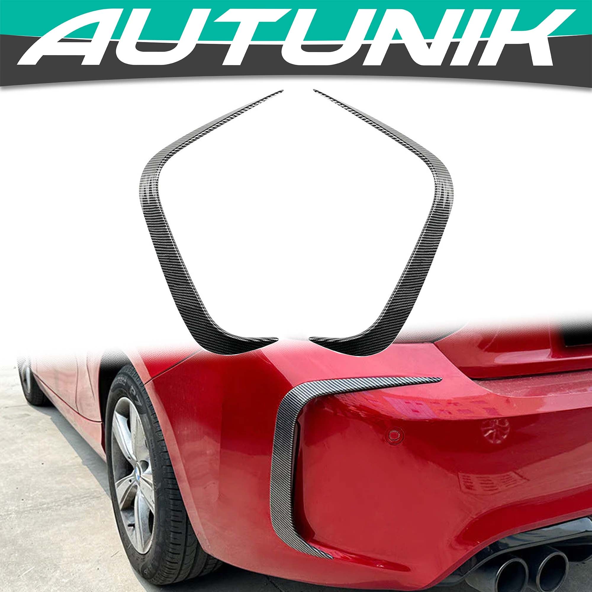 Rear Bumper Canards Side Air Vents BodyKits for BMW M2 F82 2016-2019