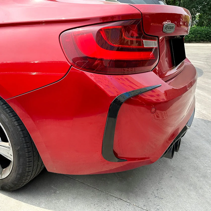 Rear Bumper Canards Side Air Vents BodyKits for BMW M2 F82 2016-2019 - Image 17