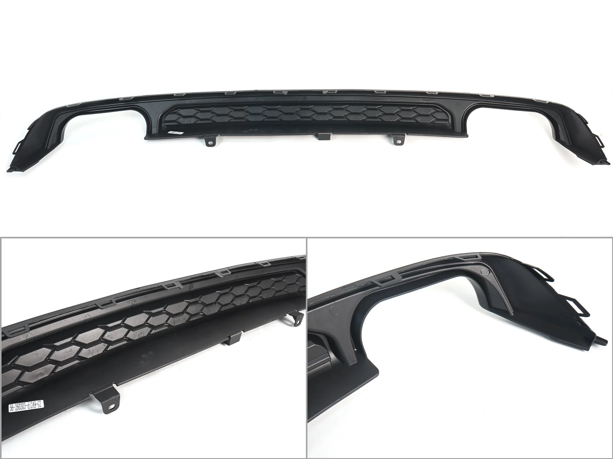 Rear Bumper Diffuser + Exhaust Tips for Audi A6 C8 NON-Sline Base Trim 2019-2025 - Image 10