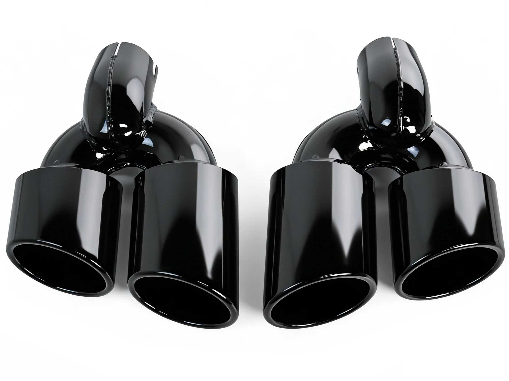 Rear Bumper Diffuser + Exhaust Tips for Audi A6 C8 NON-Sline Base Trim 2019-2025 - Image 13