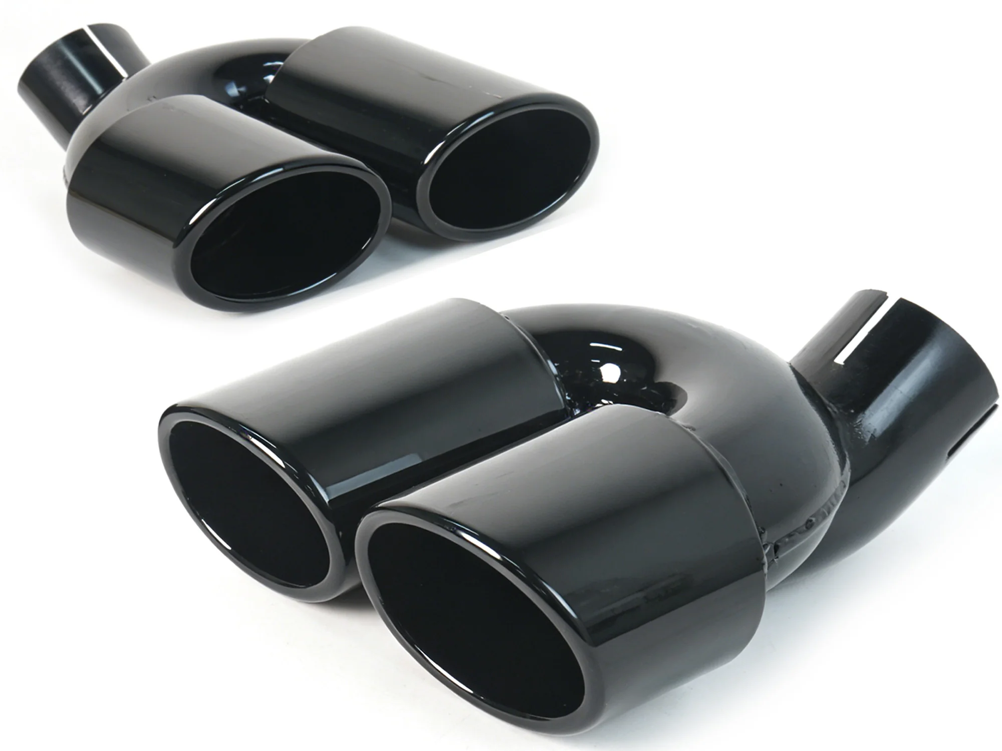 Rear Bumper Diffuser + Exhaust Tips for Audi A6 C8 NON-Sline Base Trim 2019-2025 - Image 16