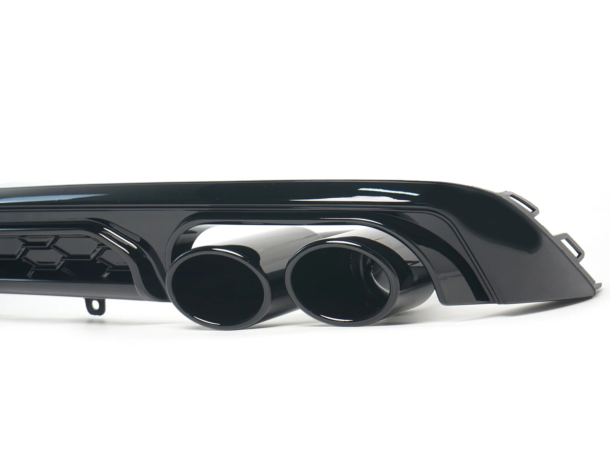 Rear Bumper Diffuser + Exhaust Tips for Audi A6 C8 NON-Sline Base Trim 2019-2025 - Image 8