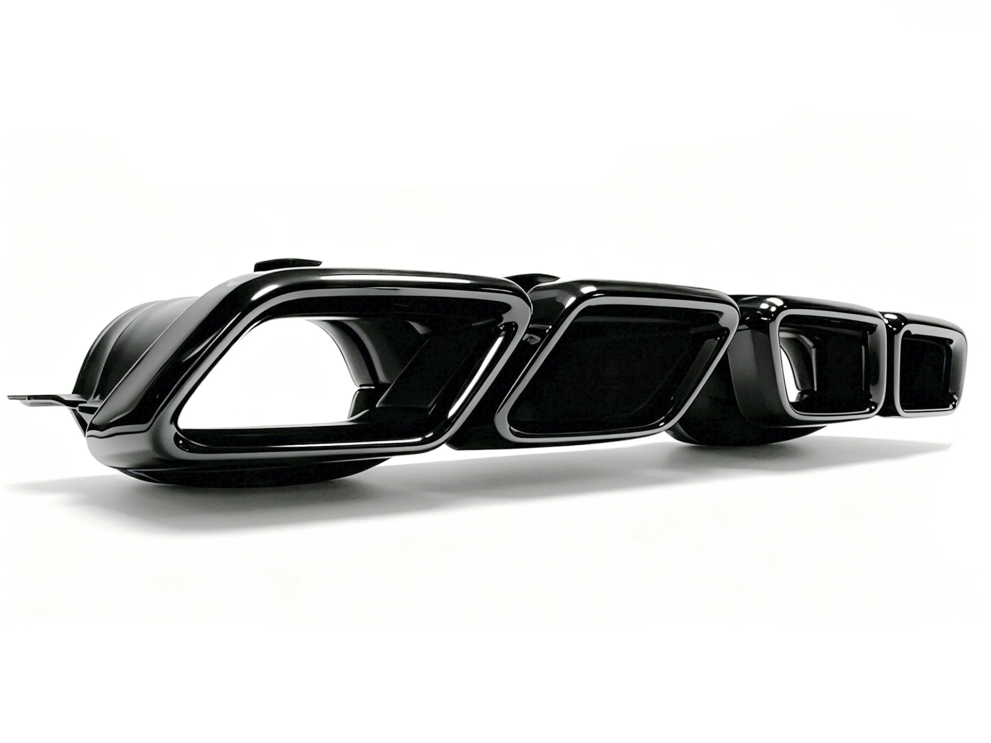 Rear Diffuser Lip w/ Black Exhaust Tips For Mercedes GLE W166 SUV GLE300 GLE350 GLE400 GLE43 AMG 2015-2018 - Image 13