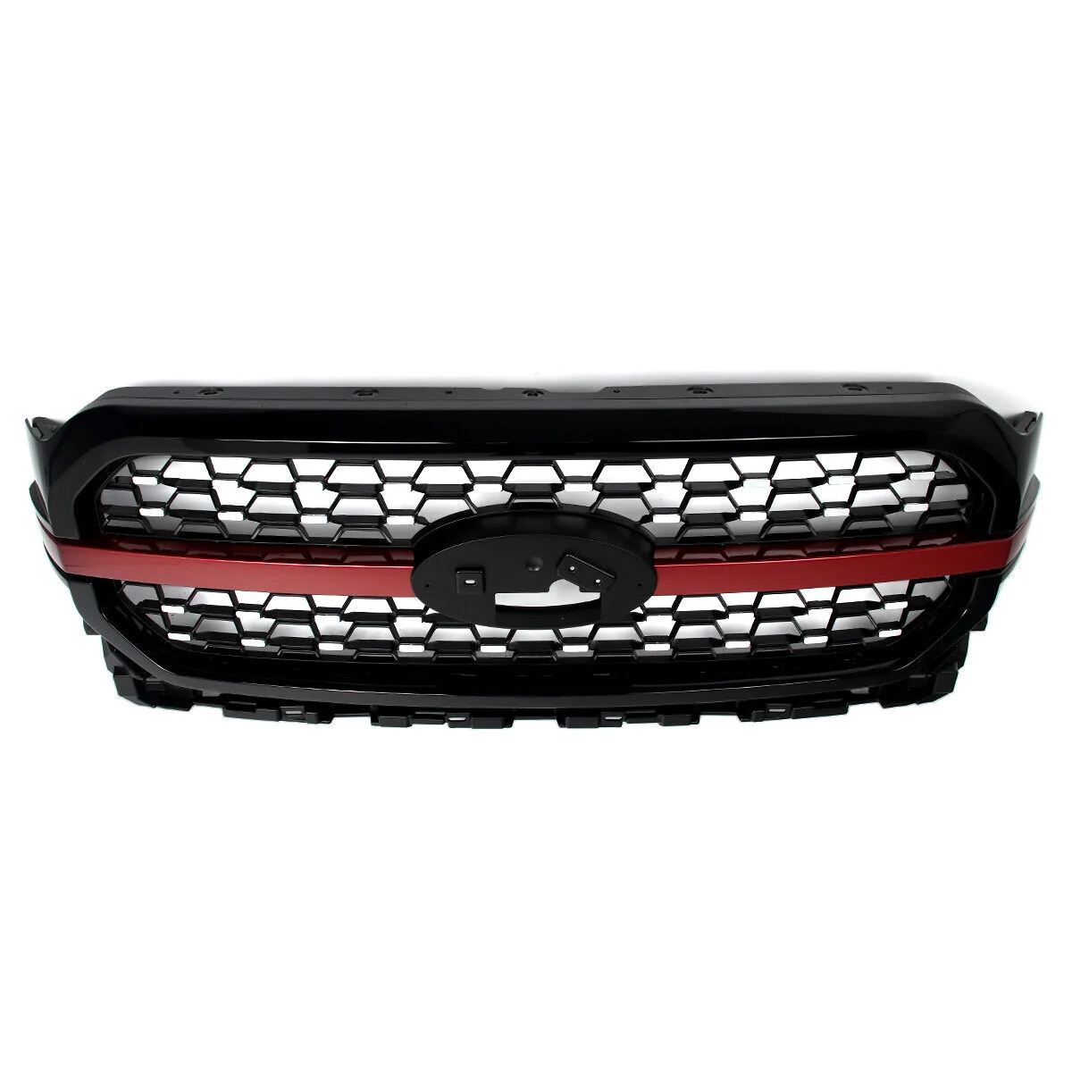 Red/Black Front Upper Bumper Grille Fit For 2021-2023 Ford F-150 F150 Platinum New - Image 10
