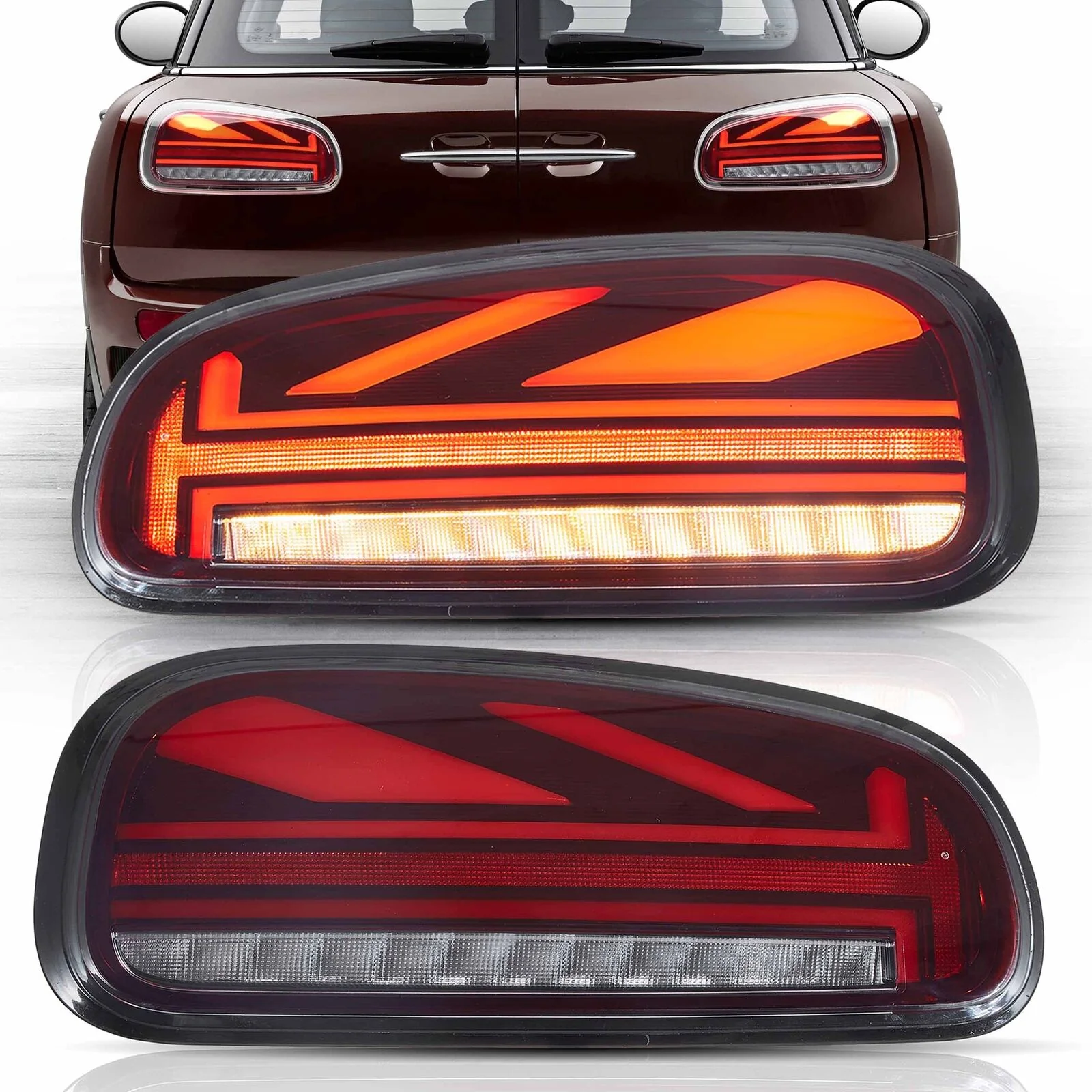 Red LED Tail Lights For Mini Cooper Clubman F54 F54N 2015-2023 W/Sequential RearLamps - Image 2