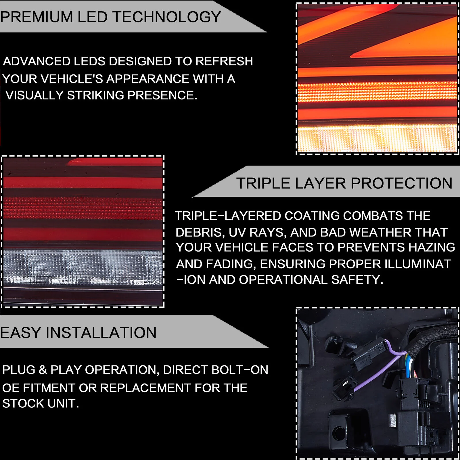 Red LED Tail Lights For Mini Cooper Clubman F54 F54N 2015-2023 W/Sequential RearLamps - Image 8