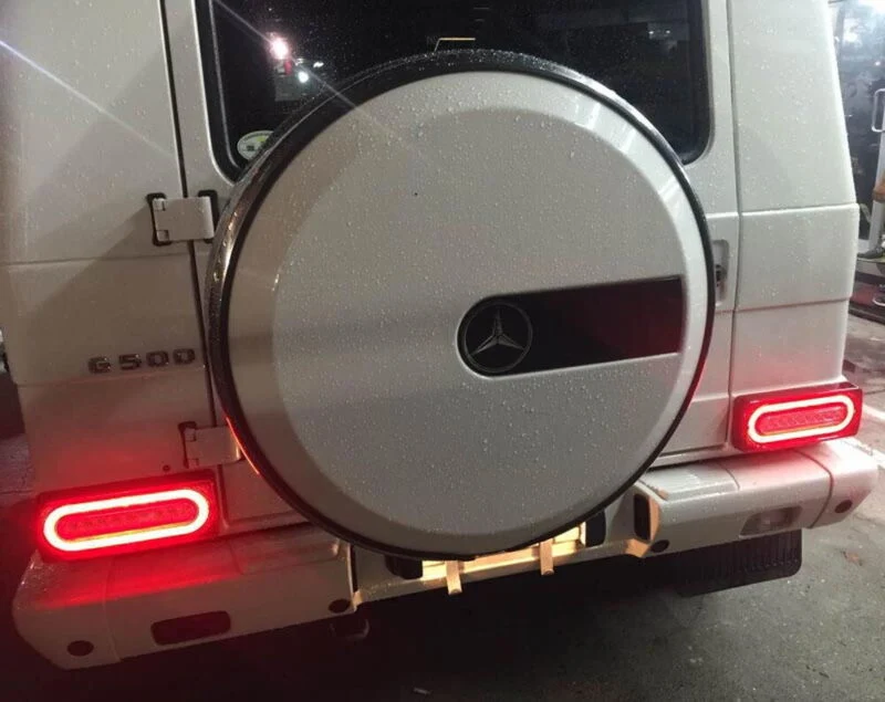 Red Lens LED Turn Signal Tail Lights For 1999-2018 Mercedes W463 G-Class G500 G550 G55 G63 AMG - Image 12