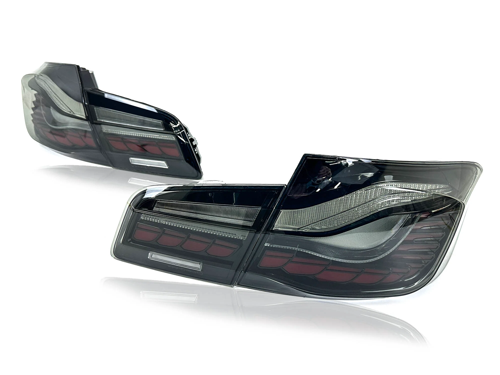 Red/Smoke Sequential LED Tail Lights For BMW F10 F18 2011-2016 - Image 8