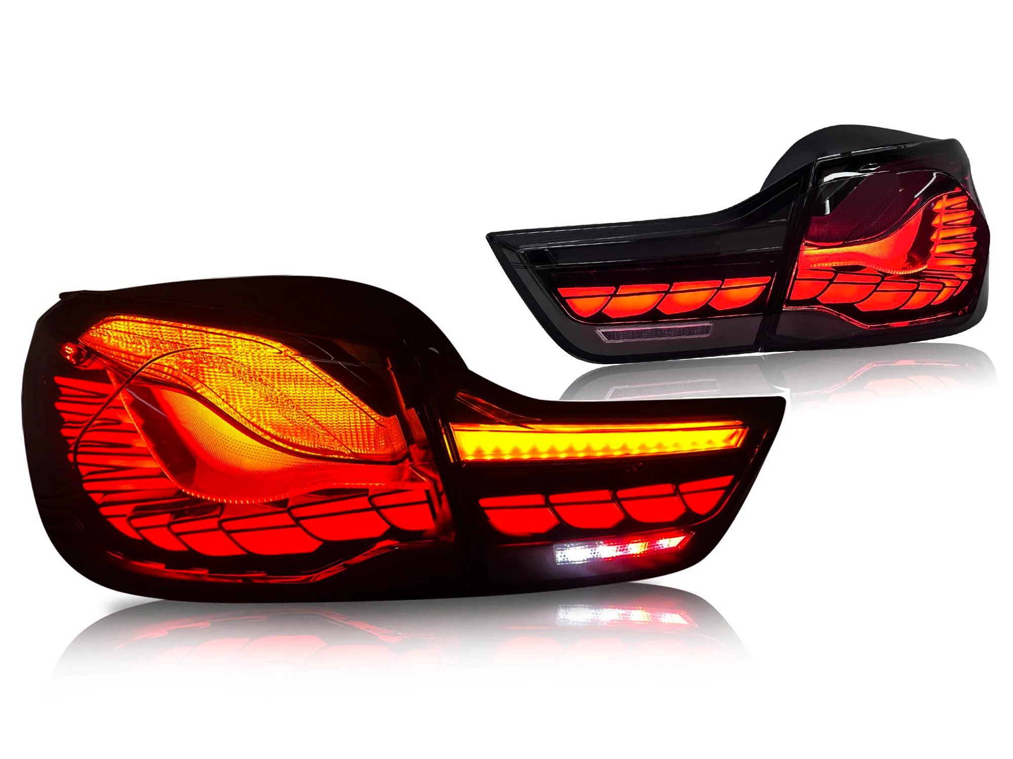 GTS Style OLED LED Tail Lights For BMW 4 Series F32 F33 F36 M4 2014-2020 Smoked - Image 4