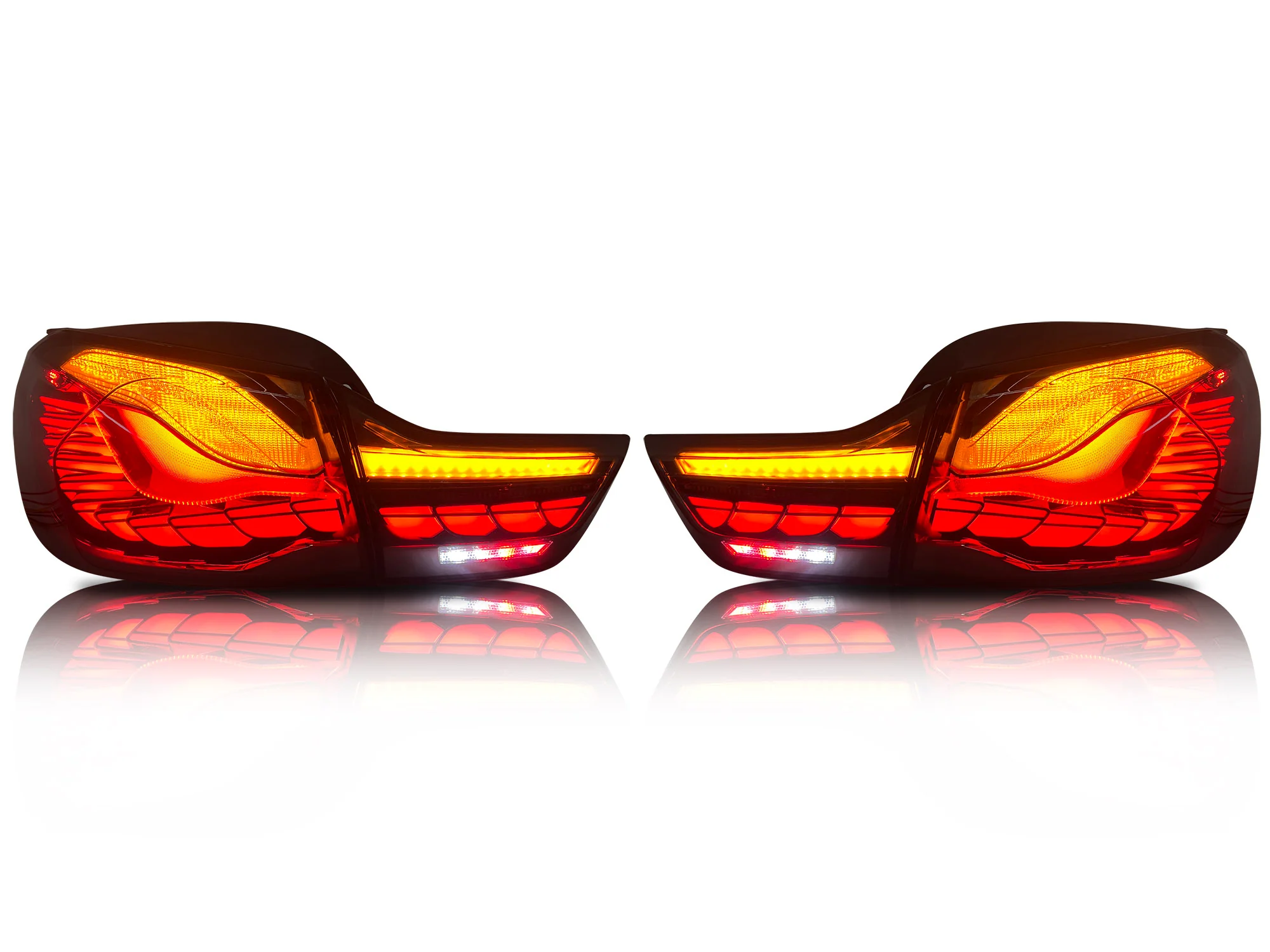 GTS Style OLED LED Tail Lights For BMW 4 Series F32 F33 F36 M4 2014-2020 Smoked - Image 5