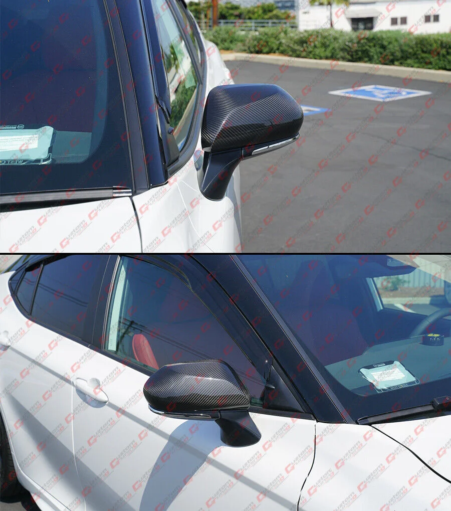 Replacement Carbon Fiber Mirror Cover Caps fit for Toyota Camry LE SE XLE XSE 2025 2026+ - Image 5