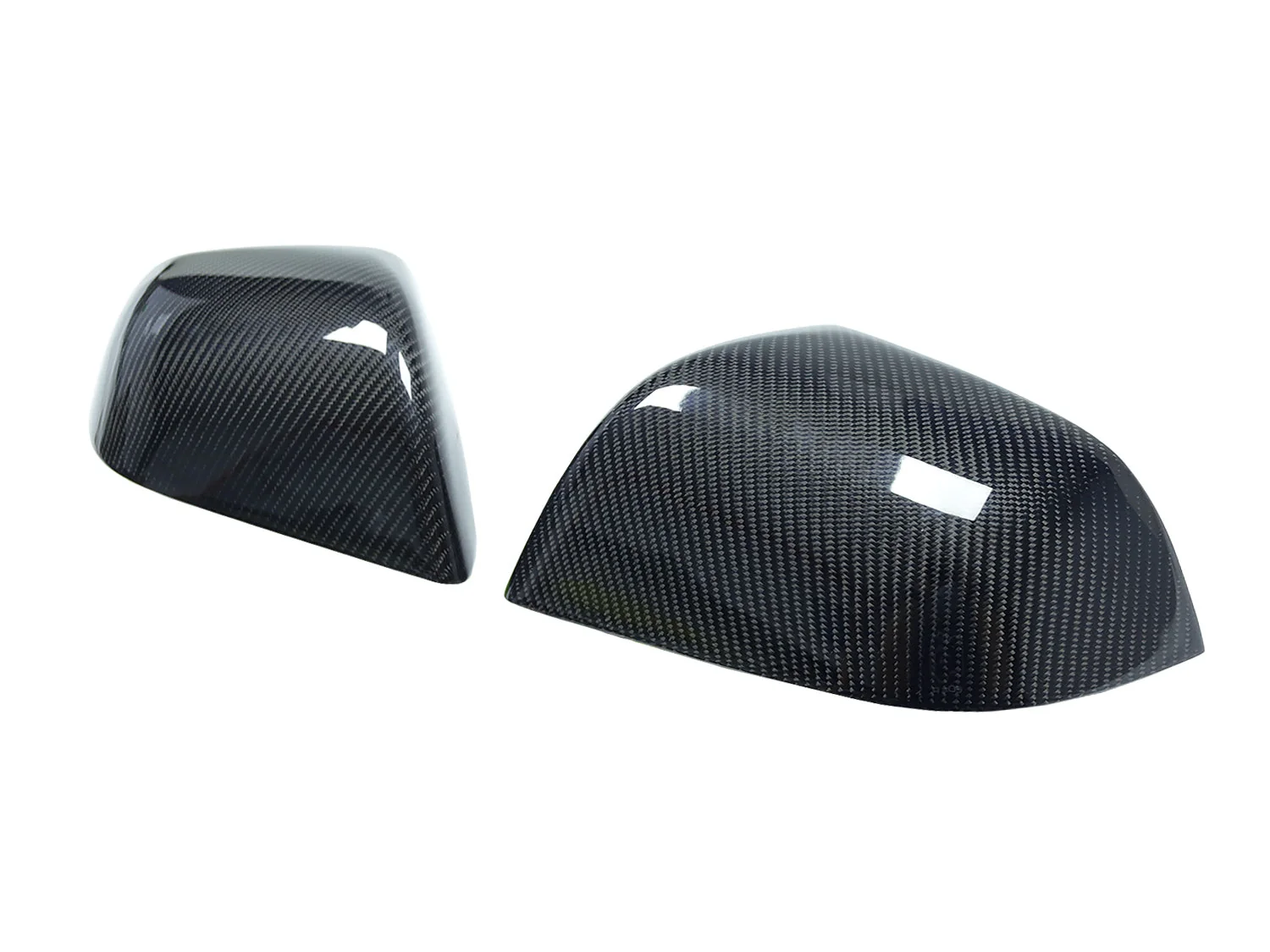 Real Carbon Fiber Mirror Cover Caps For Tesla Model 3 2017-2026 Replacement Pair - Image 5