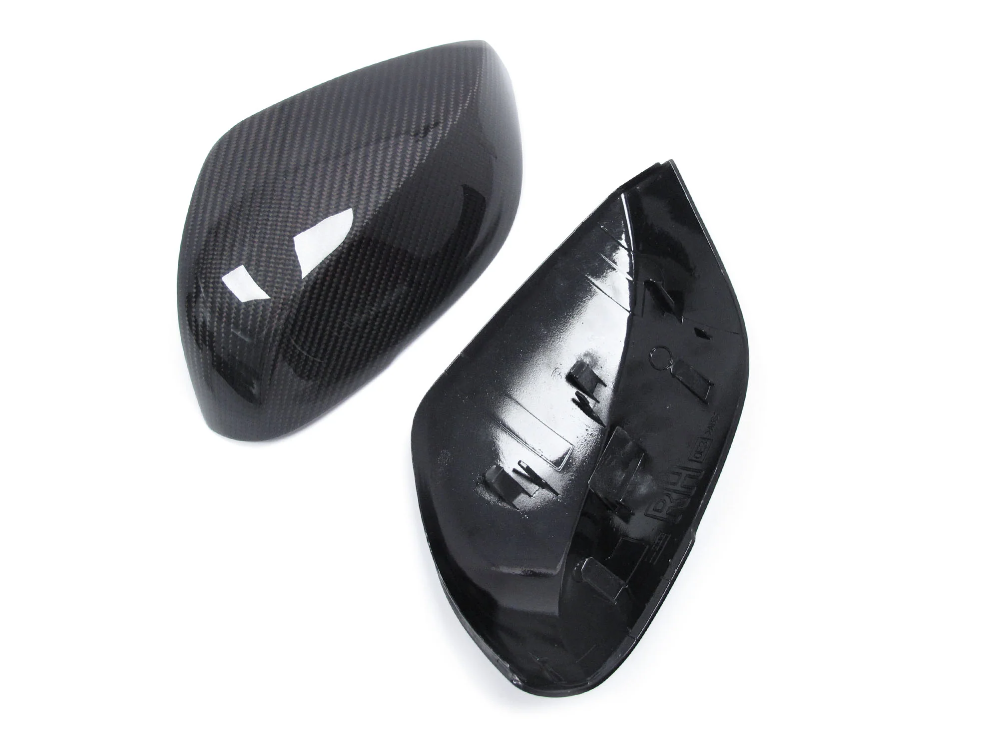 Pair For Infiniti QX30 Q50 Q60 Q70 Real Carbon Fiber Side Mirror Cover Caps Replacement - Image 9