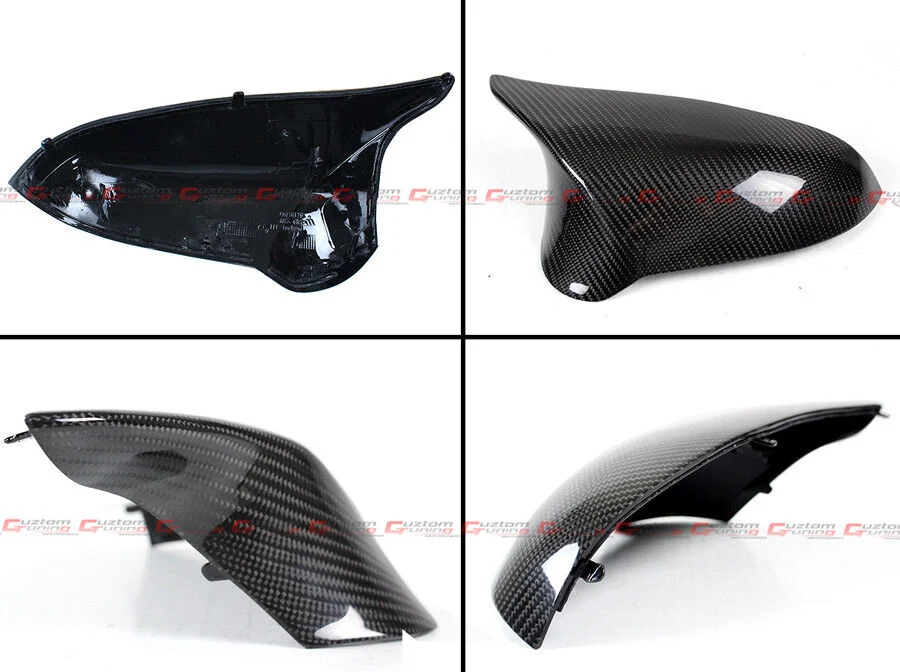 Replacement For 2015-2019 BMW F80 M3 F82 M4 Real Carbon Fiber Side Mirror Cover Caps L+R - Image 3
