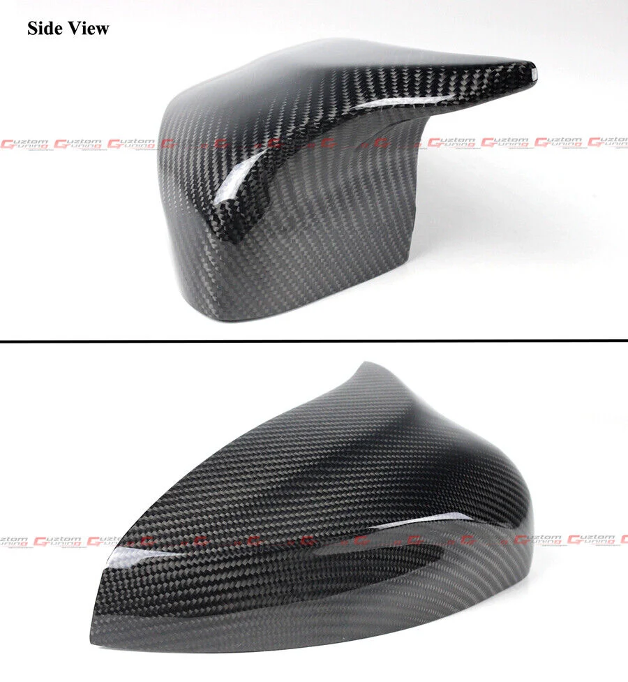 Replacement M Style Carbon Fiber Mirror Cover Caps for 2014-2020 Audi A3 S3 8V w/o Lane Assist - Image 3