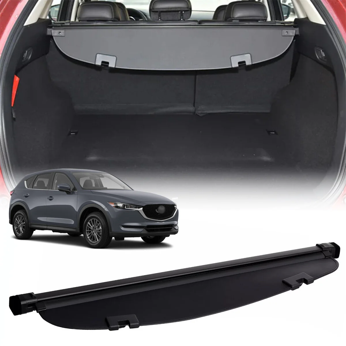 Retractable Cargo Cover Rear Trunk Shield For Mazda CX-5 2017–2025 SUV 5-Seater