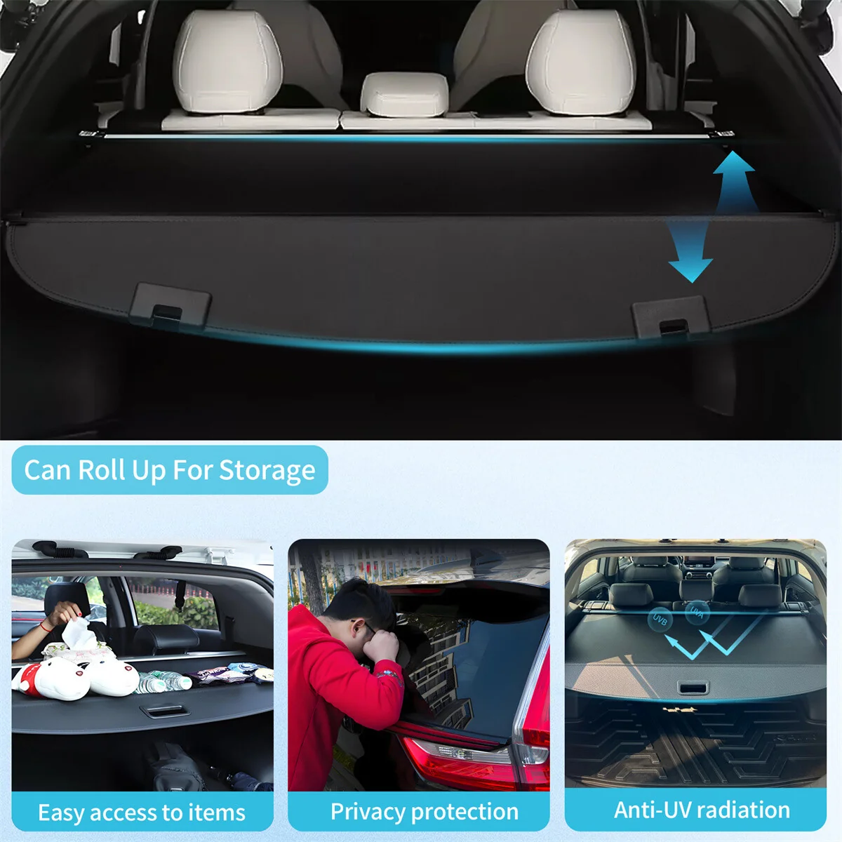 Retractable Cargo Cover Rear Trunk Shield For Mazda CX-5 2017–2025 SUV 5-Seater - Image 6