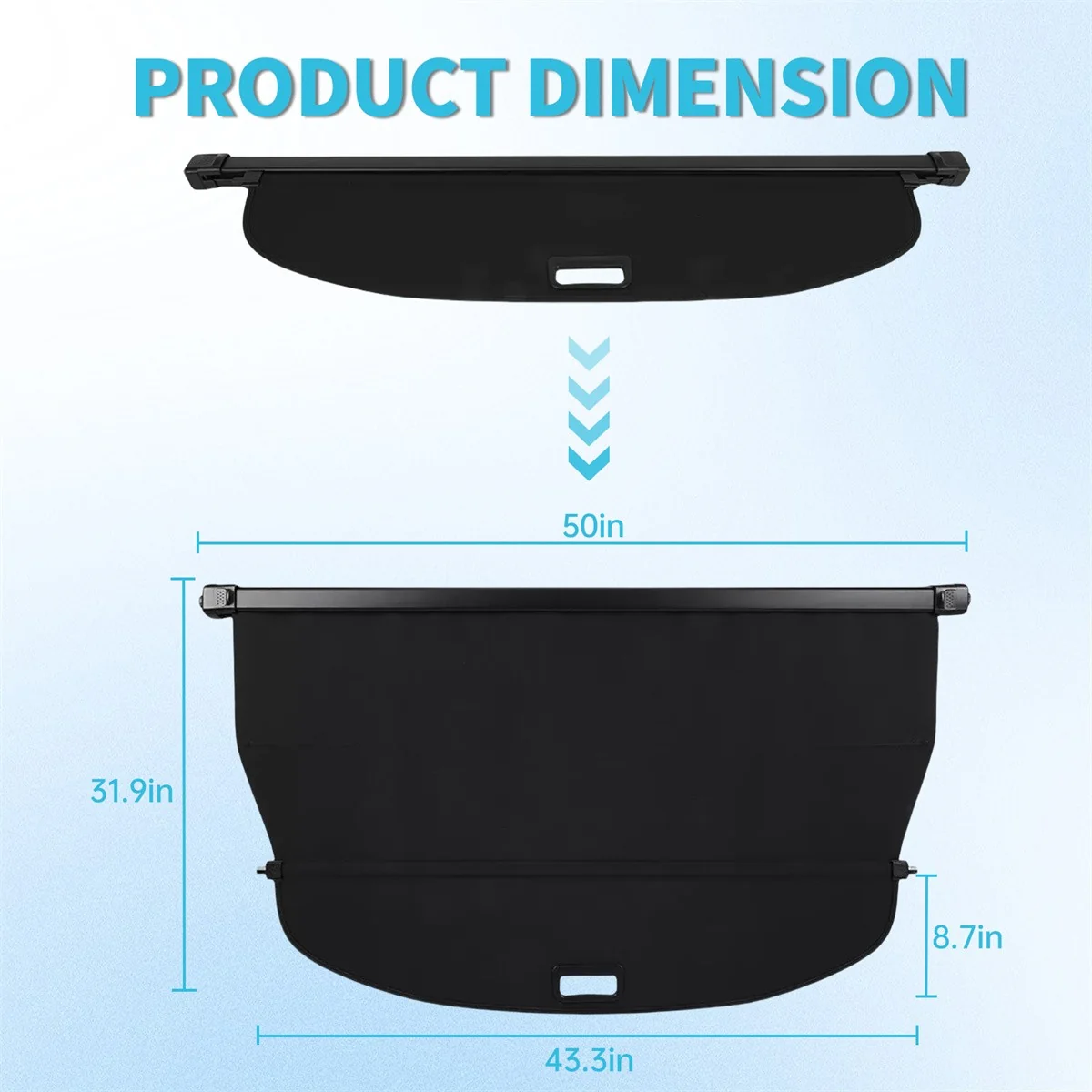 Retractable Rear Cargo Cover For Acura RDX 2019–2025 Security Shield - Image 2
