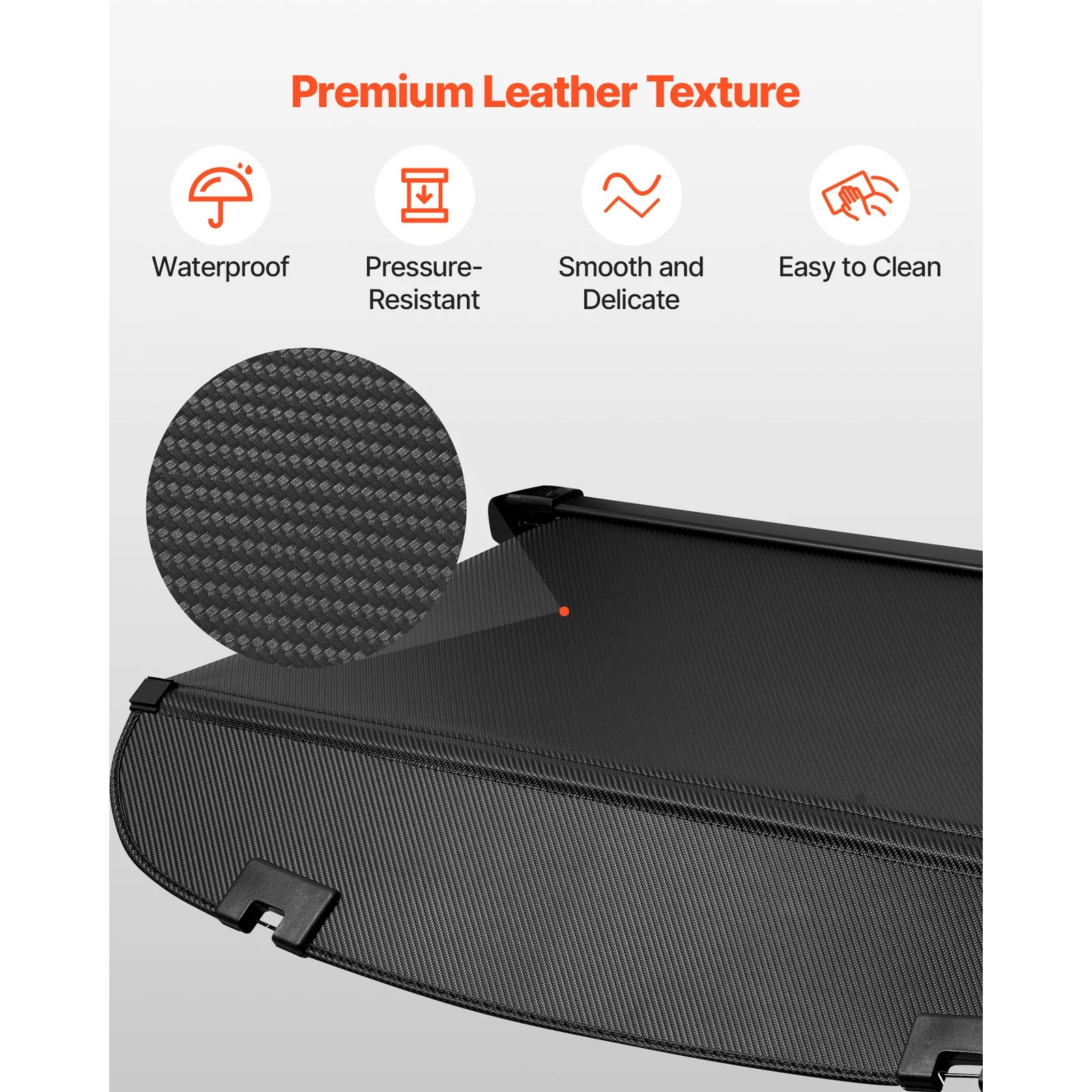 Retractable Rear Cargo Cover For Mazda CX-5 2017–2025 Carbon Fiber Texture - Image 5