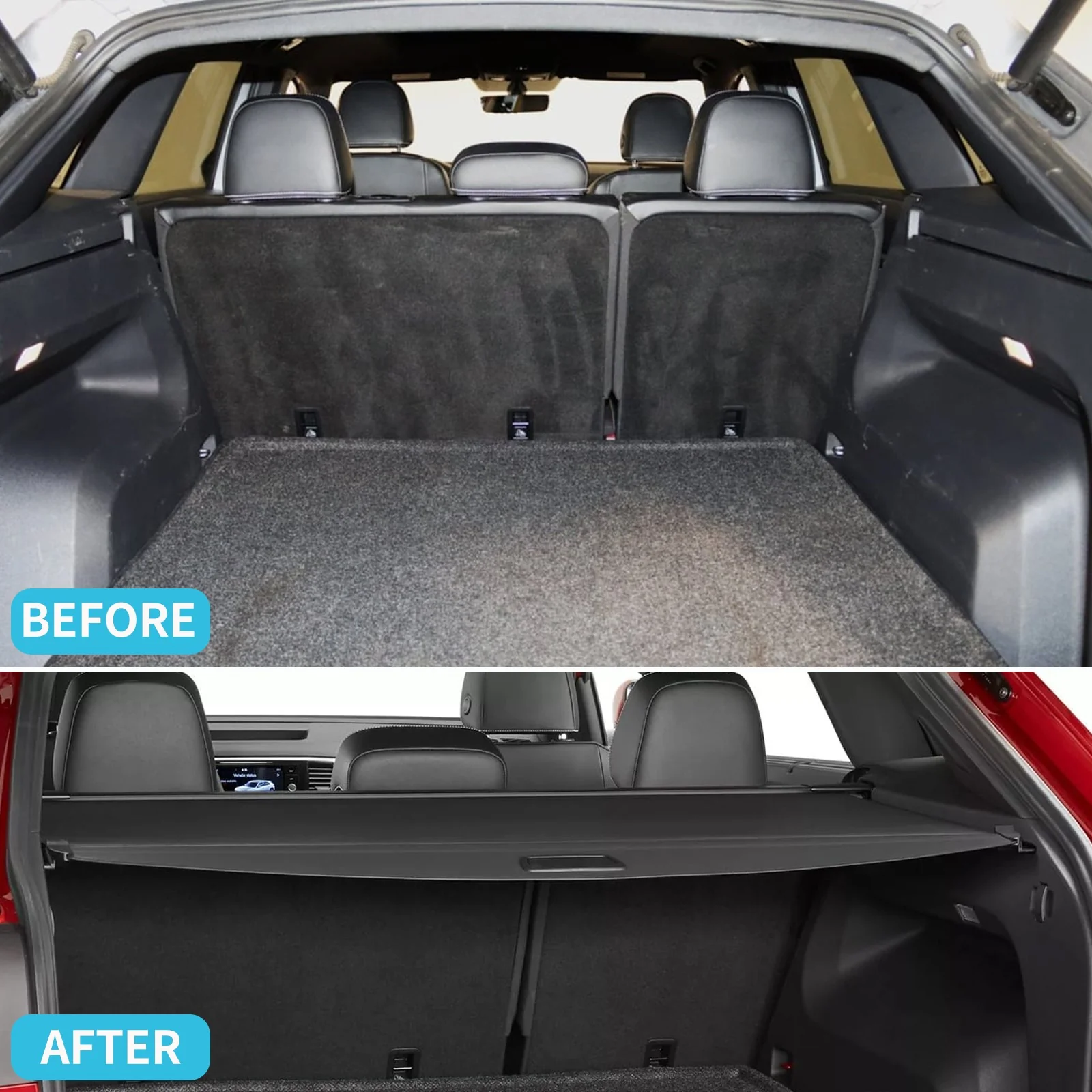 Retractable Rear Cargo Cover For VW Atlas Cross Sport 2020–2025 Security Shield - Image 6