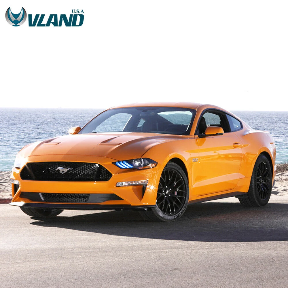 RGB LED Headlights For 2018-2023 Ford Mustang Color Change Front Lamps Sequential Turn - Image 17