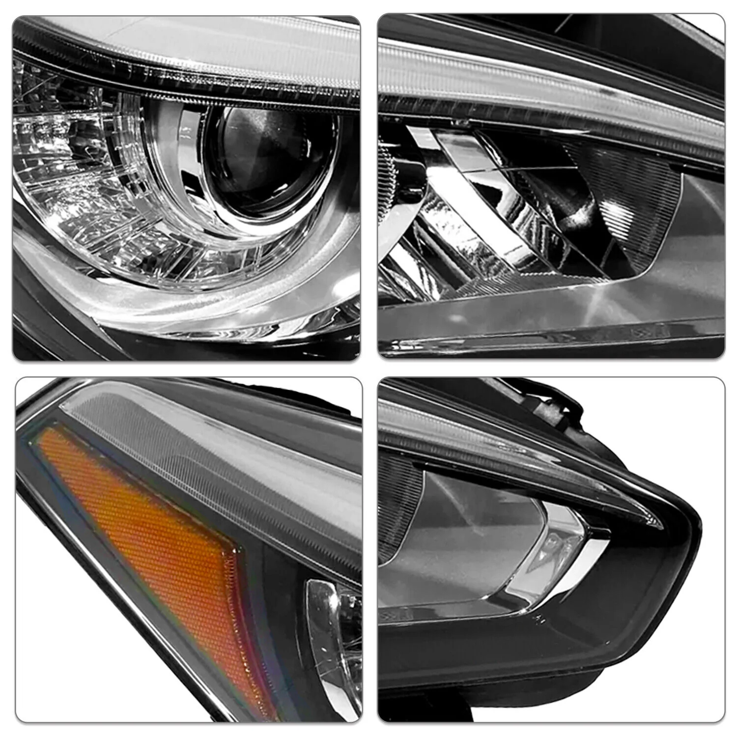 Right Passenger For 2015-2019 Infiniti Q70 Headlight Assembly w/o AFS Headlamp - Image 4
