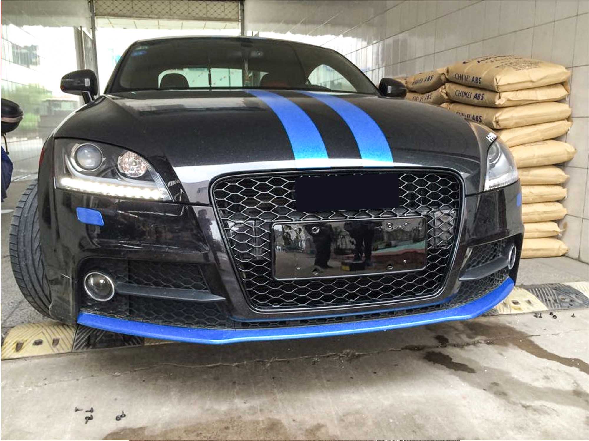 Honeycomb Front Bumper Radiator Grille For Audi TT TTS MK2 2007-2014 Black - Image 2