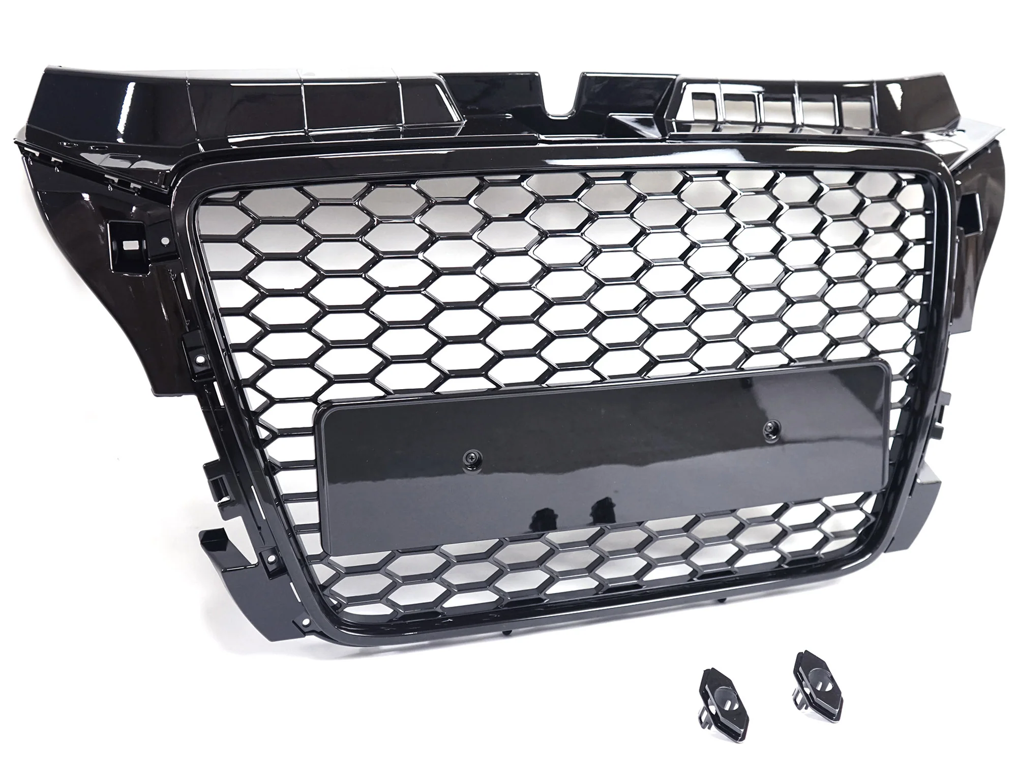 RS3 Style Front Grille Gloss Black for Audi A3 8P 09–13 Honeycomb Mesh - Image 4