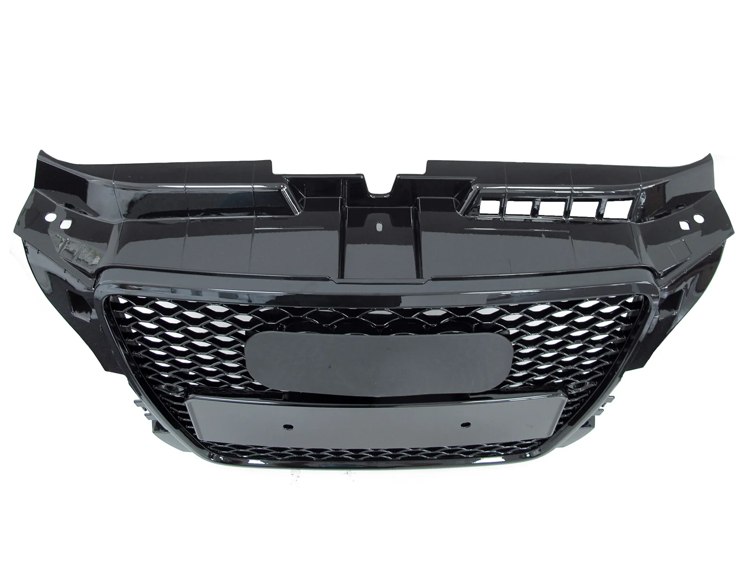 For 2009-2013 Audi A3 8P RS3 Style Front Grille (Gloss Black Frame + Honeycomb) - Image 6