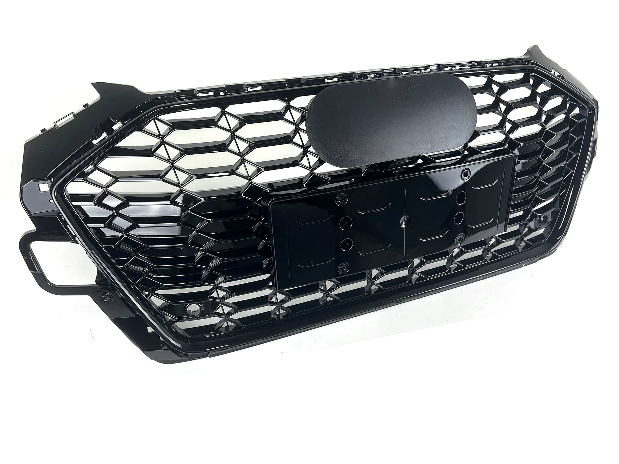 Honeycomb Black Front Grille for 2020-2024 Audi A4 B9 Sline S4 - Image 7