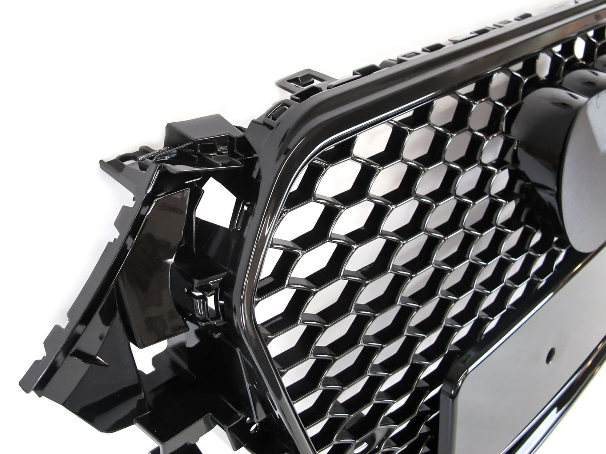 Honeycomb Front Mesh Grill Gloss Black For AUDI A4 B8.5 S4 2013-2015 2016 - Image 9