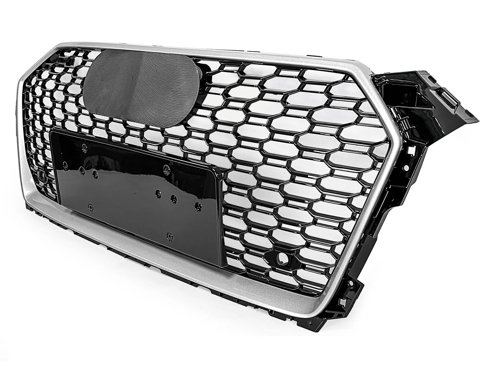 RS5 Style Honeycomb Front Mesh Grille Chrome for Audi A5 S5 B9 2017 2018 2019 - Image 6