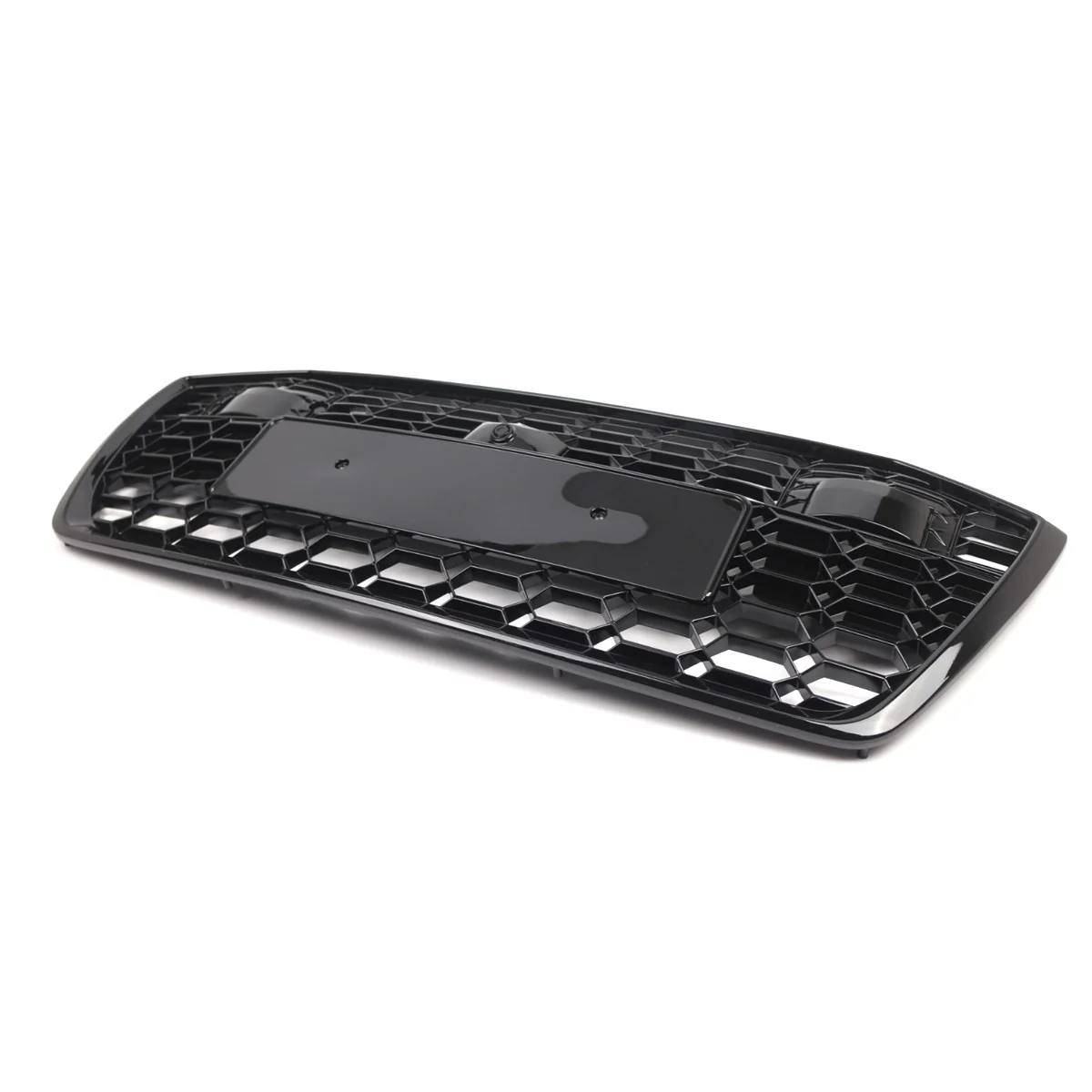 RS6 Style Front Bumper Grille Honeycomb Gloss Black For Audi A6 S6 C8 2019-2022 - Image 11