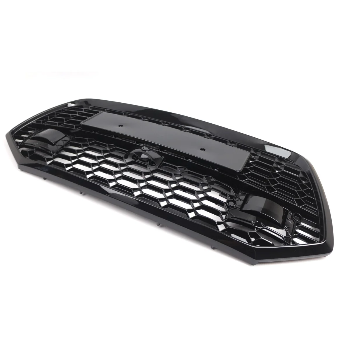 RS6 Style Front Bumper Grille Honeycomb Gloss Black For Audi A6 S6 C8 2019-2022 - Image 5