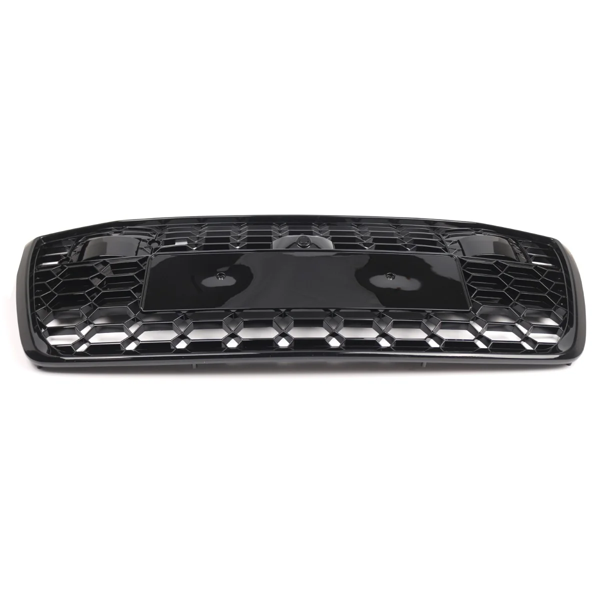 RS6 Style Front Bumper Grille Honeycomb Gloss Black For Audi A6 S6 C8 2019-2022 - Image 6
