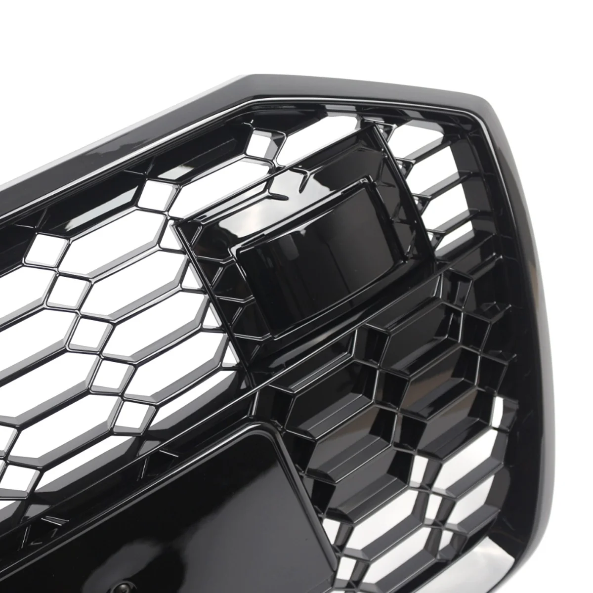 RS6 Style Front Bumper Grille Honeycomb Gloss Black For Audi A6 S6 C8 2019-2022 - Image 9