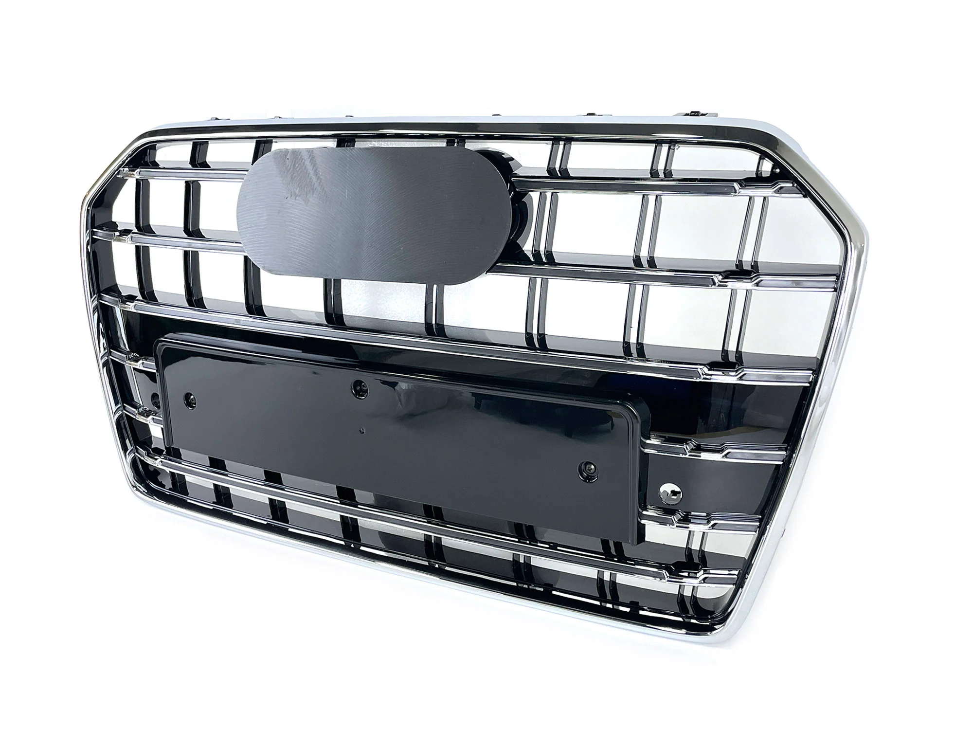 S6 Style Chrome Front Bumper Grille for Audi A6 C7 S6 2016–2018 - Image 5