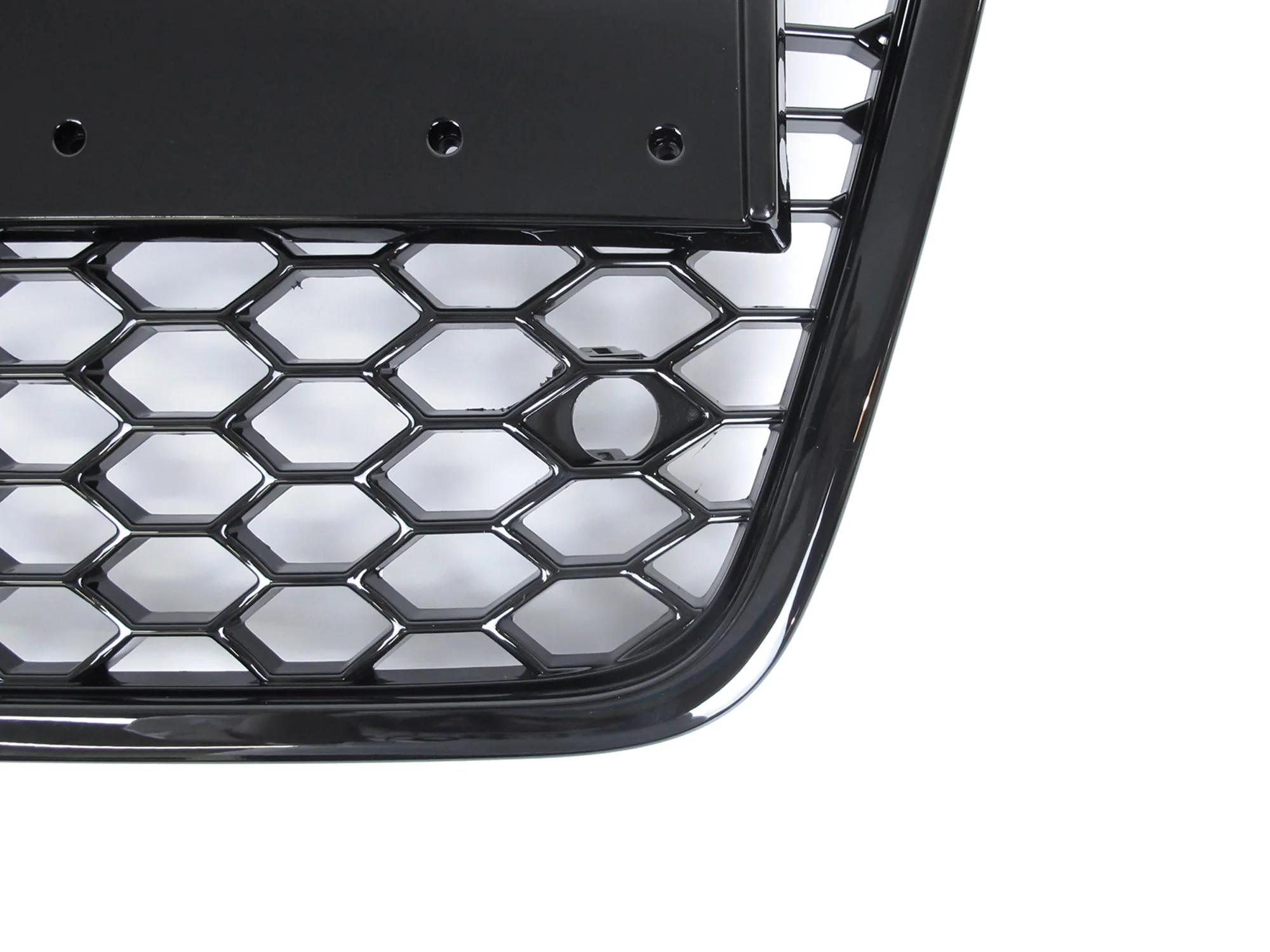 RS6 Style For 2005-2011 Audi A6 S6 C6 Front Bumper Mesh Grill Honeycomb Black - Image 9