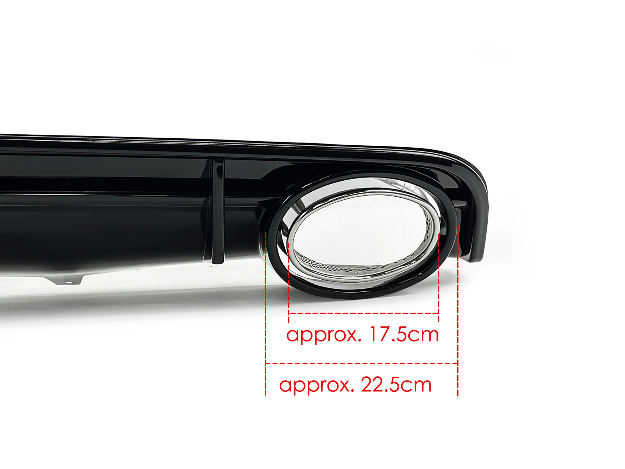 RS6 Style Gloss Black Rear Diffuser + Silver Exhaust Tips for Audi A6 C7.5 S-Line 2016–2018 - Image 14