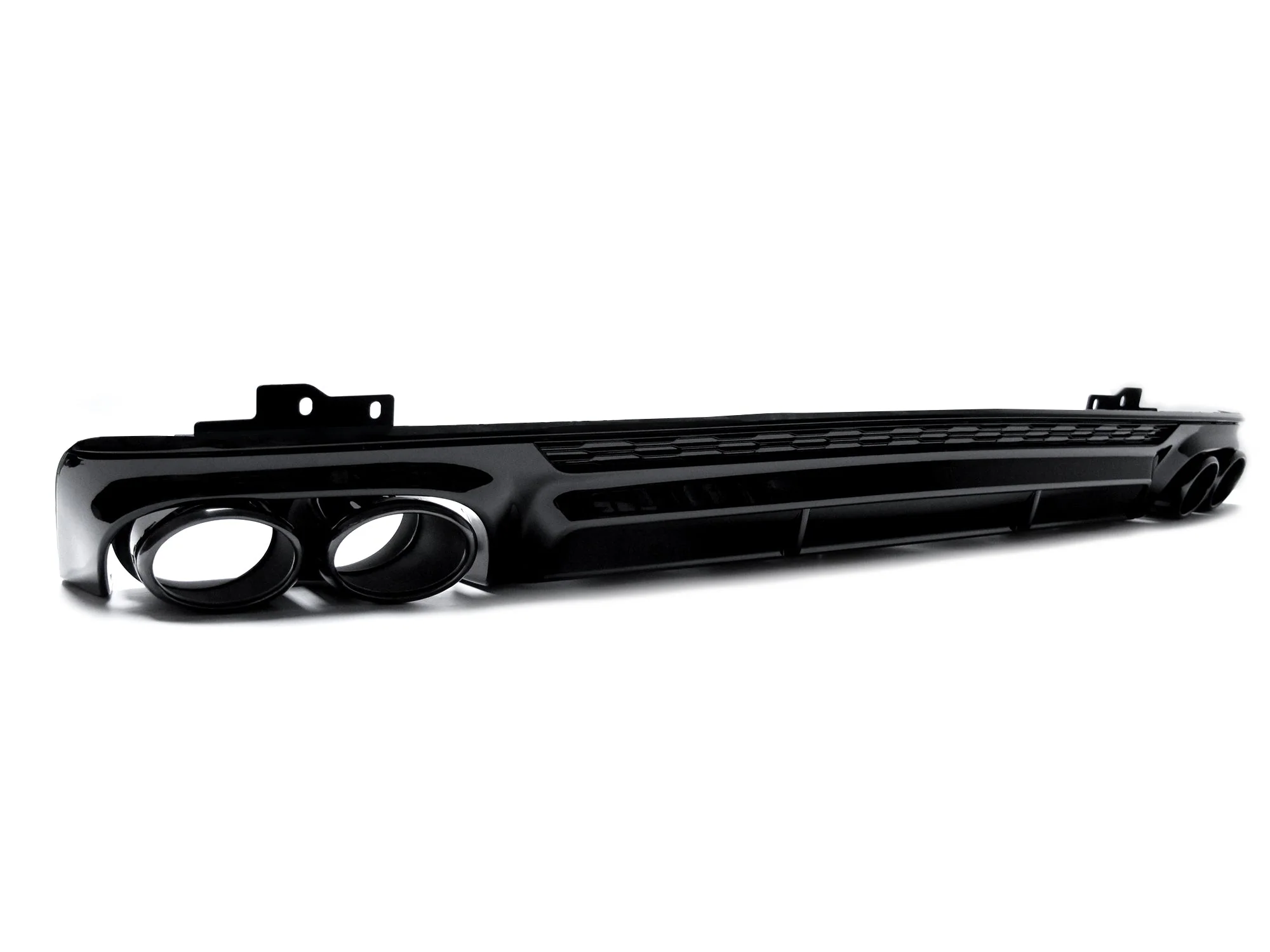 S6 Style Gloss Black Rear Diffuser + Black Tips for Audi A6 C8 S6 S-Line Sedan 2019-2025 - Image 8