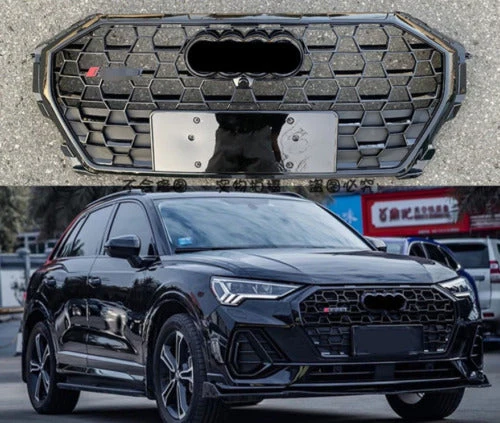 Front Bumper Grill Honeycomb for AUDI Q3 2019 2020 2021 2022 2023 2024 - Image 5