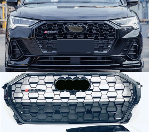 Front Bumper Grill Honeycomb for AUDI Q3 2019 2020 2021 2022 2023 2024 - Image 9