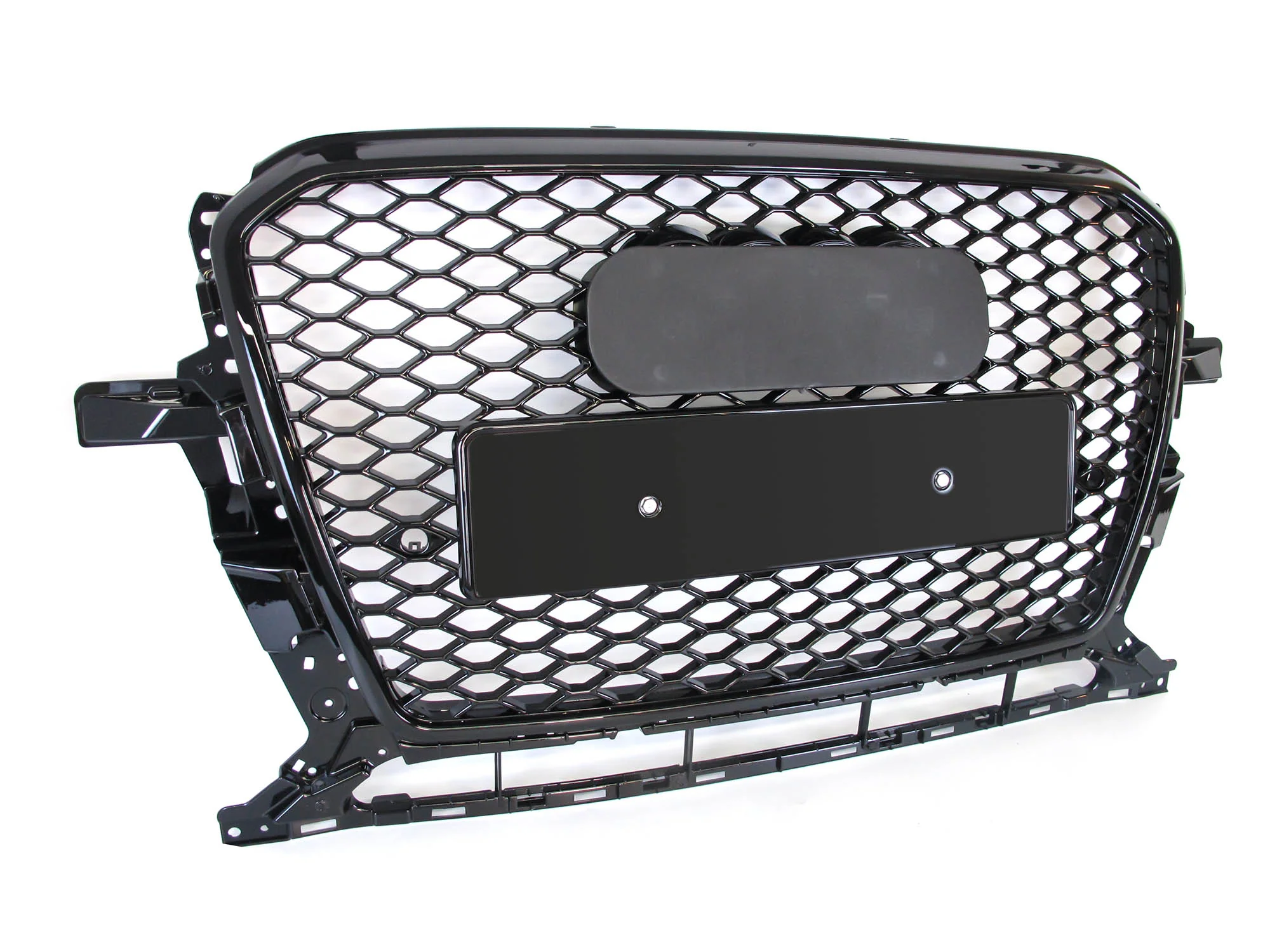 Gloss Black Honeycomb Front Mesh Grille for Audi Q5 SQ5 2013–2017 - Image 6