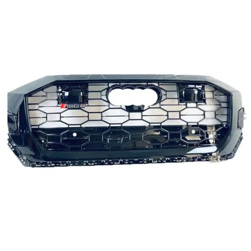 Honeycomb Black Front Grill For Audi Q8 SQ8 2019-2024 - Image 2