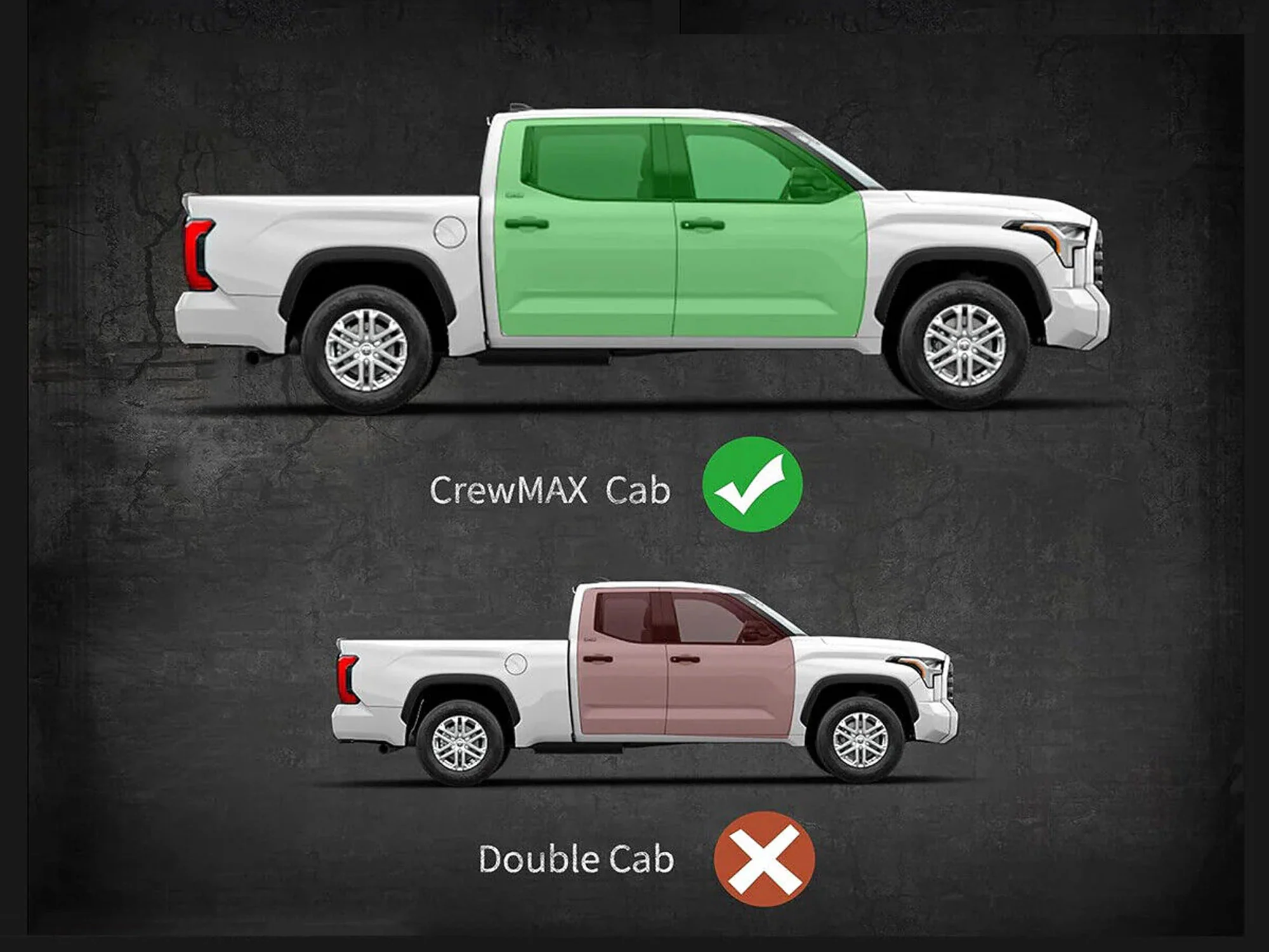6'' Running Boards for 2022-2026 Toyota Tundra CrewMax Drop Down Side Step Nerf Bars - Image 2