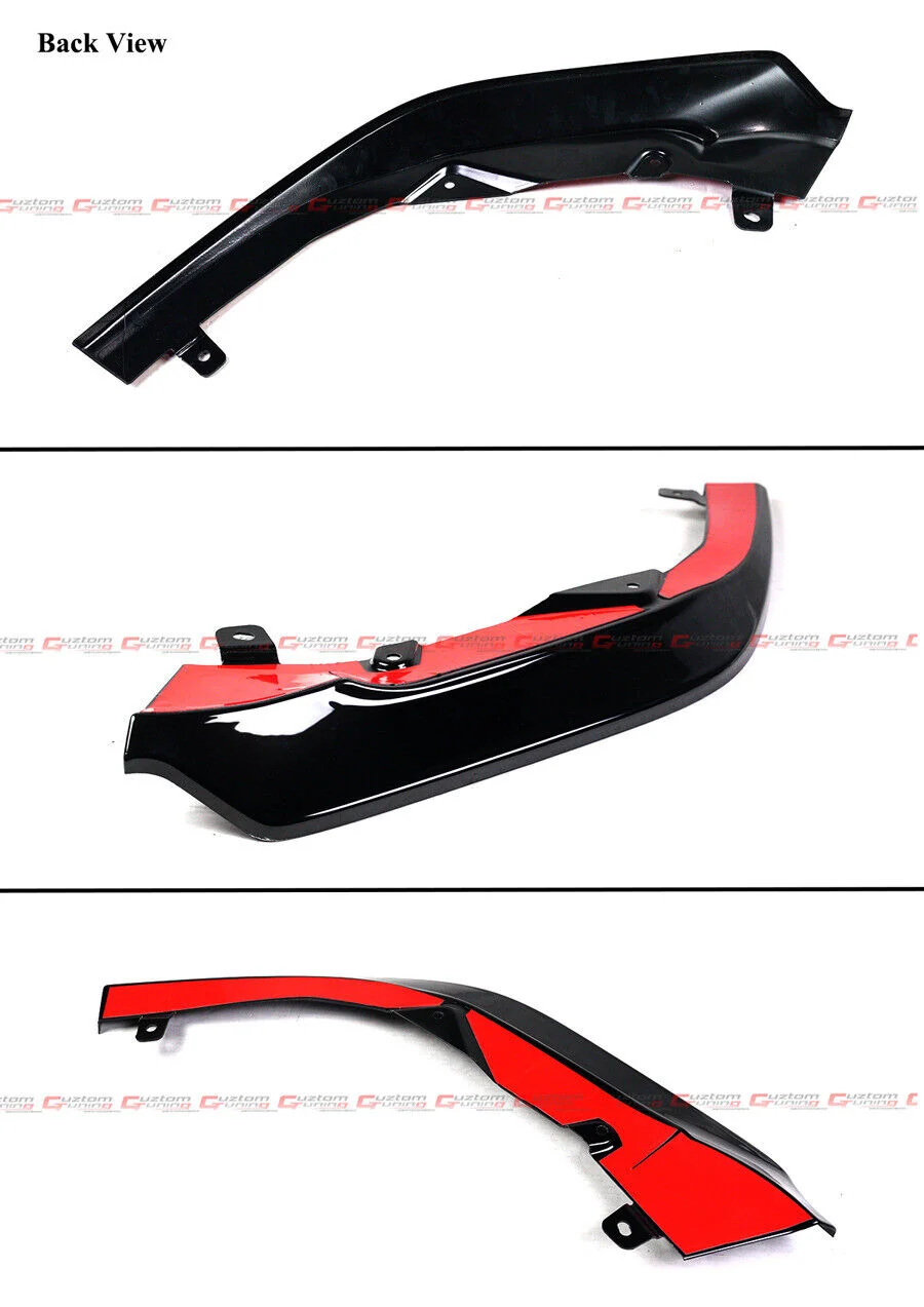 Gloss Black Front Bumper Lip Splitter Kit For 2022-2026 Subaru WRX - Image 3