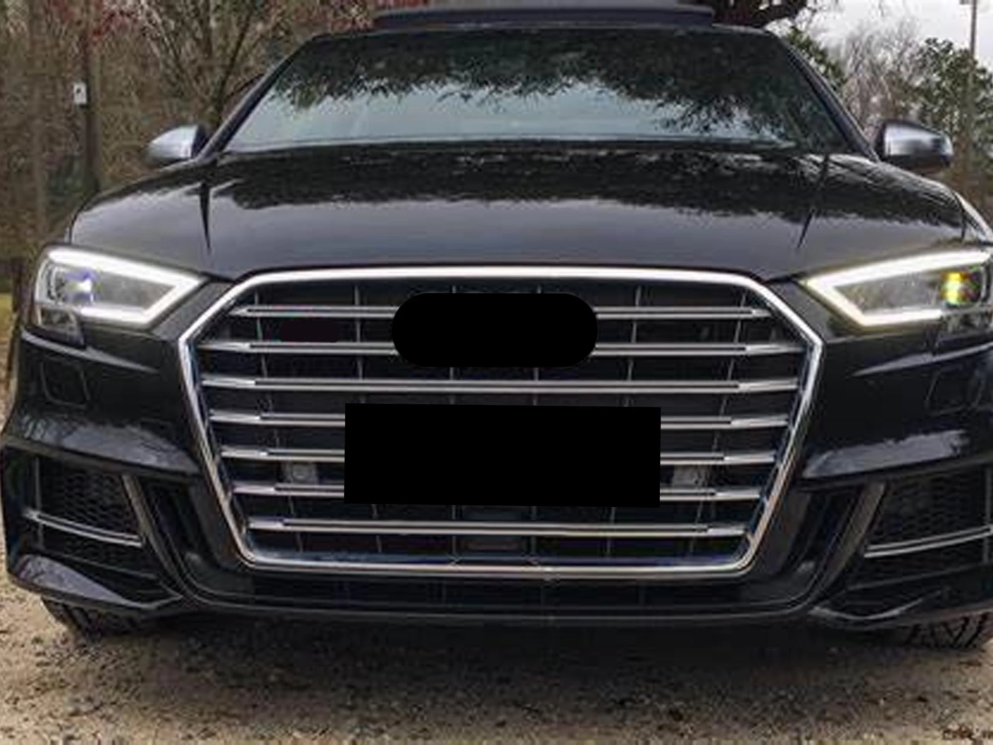 Chrome Front Bumper Grille for Audi A3 8V S3 2017-2020 w/o ACC fg286 - Image 2